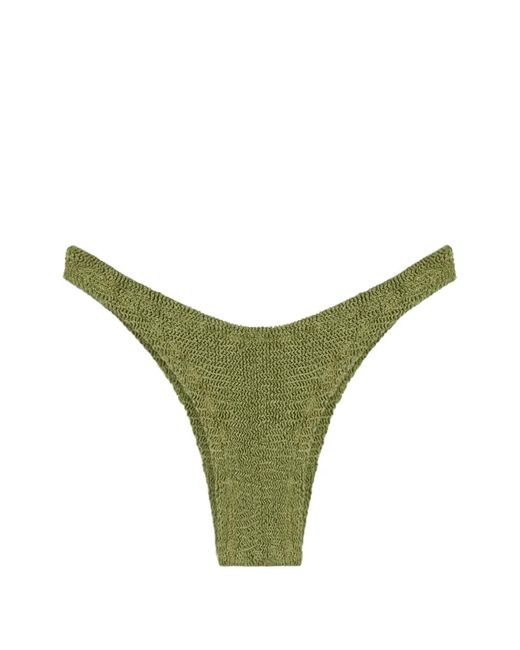 Reina Olga Green Ginny Crinkled Bikini Bottoms