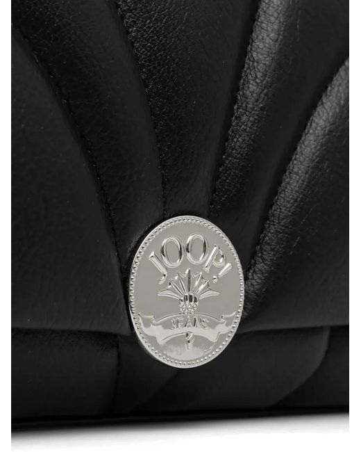 Joop! Black Quilted-Design Chain-Strap Cross-Body Bag
