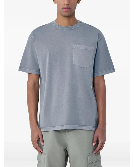 Carhartt Blue Crewneck Pocket T-Shirt for men