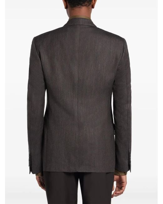 Tom Ford Black Single-Breasted Blazer for men