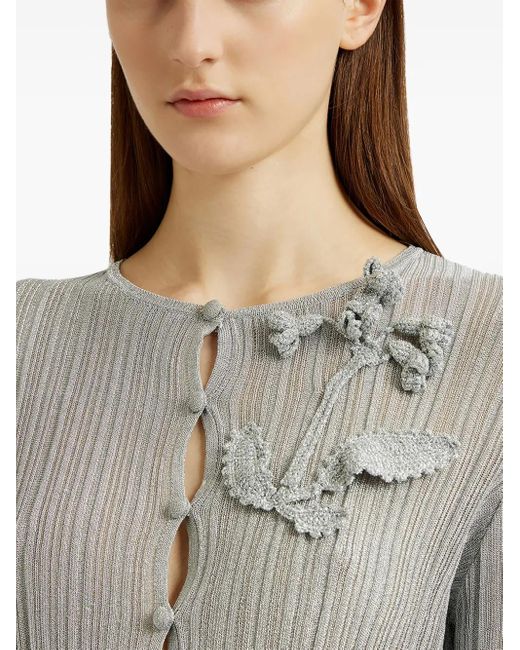 Erdem プリーツカーディガン Gray