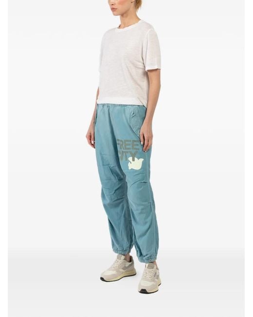 Freecity Blue Airjump Graphic Track Pants