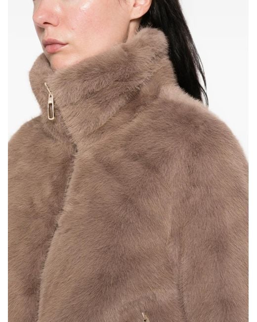 DUNO Natural Manila Faux-Fur Jacket