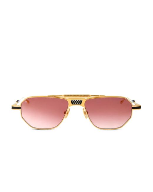 T Henri Eyewear Pink Geometric-Frame Sunglasses for men
