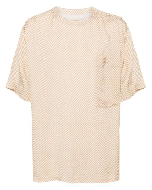 メンズ Uma Wang プリント Tシャツ Natural