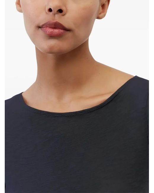 Marc O' Polo Blue Boat Neck Short-Sleeve T-Shirt