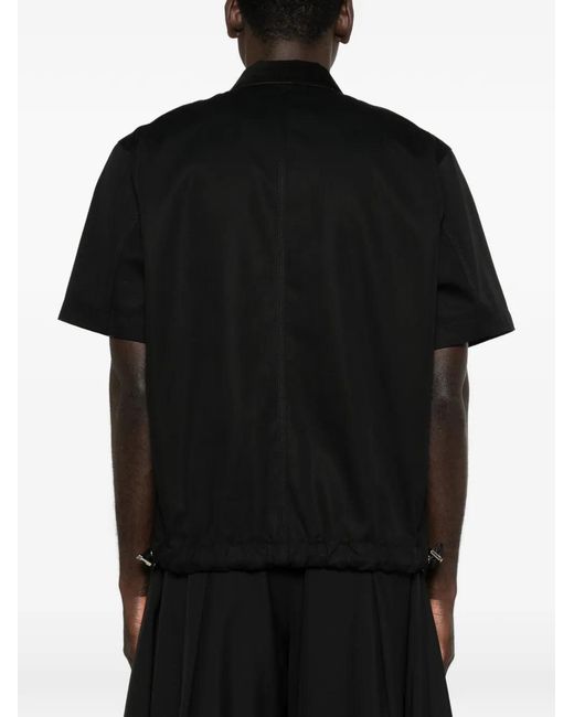 Sacai Black Chemise X Carhartt À Col En Velours Côtelé for men