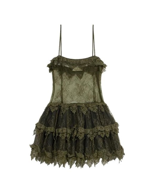 Blumarine Green Short Dresses