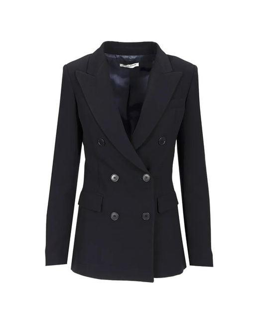 Al Duca D'aosta Black Double-Breasted Blazer