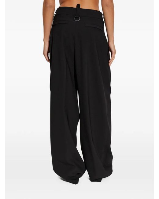 DSquared² Black Snowboard Straight-Leg Trousers