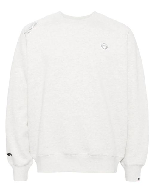 Sweat À Patch Logo Aape By A Bathing Ape pour homme en coloris White