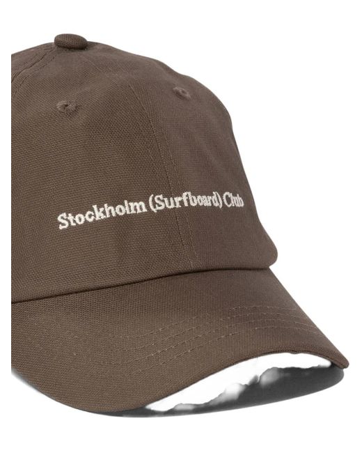 メンズ Stockholm Surfboard Club ロゴ キャップ Brown
