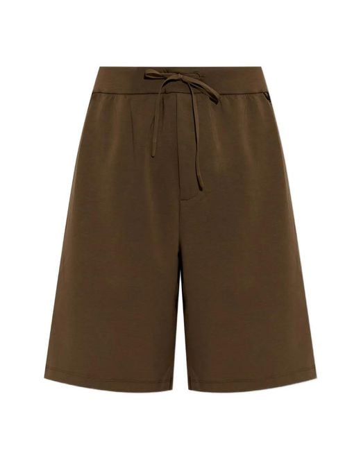 Nike Green Drawstring-Waist Track Shorts for men