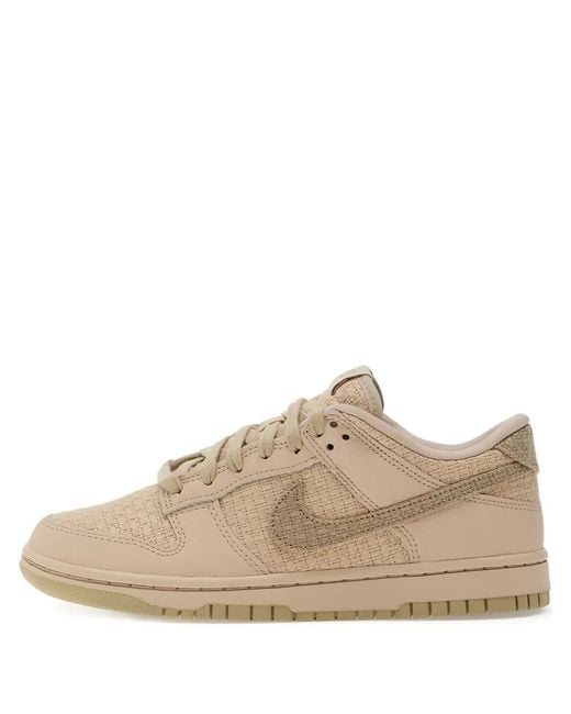 Nike Natural Dunk Low Woven-Panel Sneakers