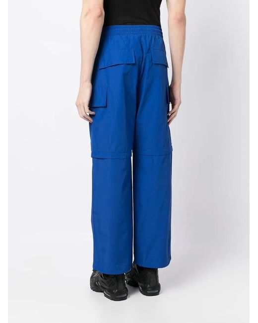 Maison Kitsuné Blue Water-Resistant Convertible Track Pants for men