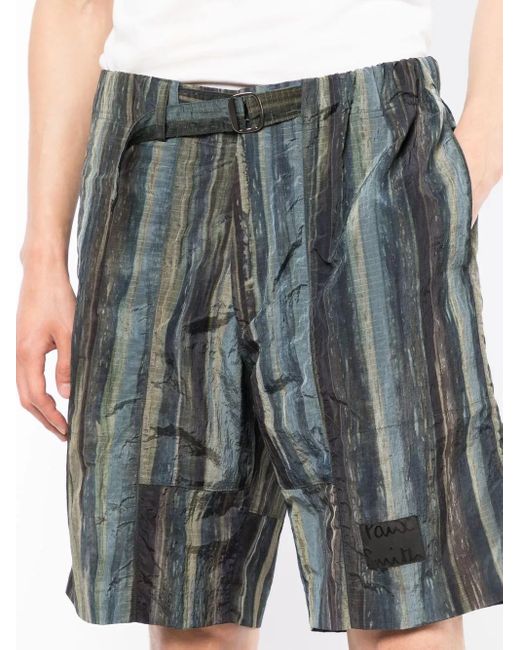 Paul Smith Gray Woodland-Print Bermuda Shorts for men