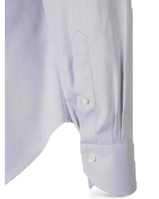 Canali Blue Button-Up Shirt for men