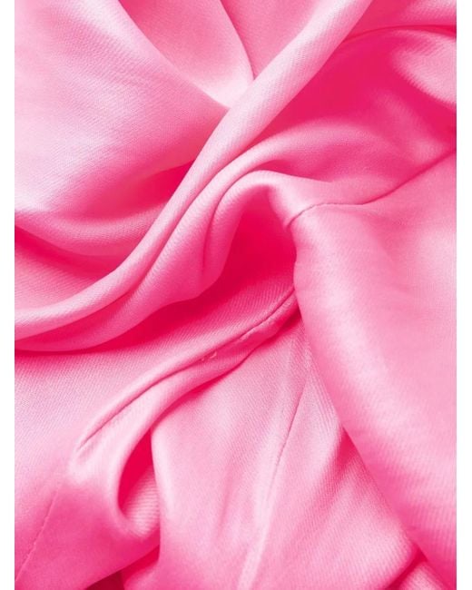 Stella McCartney Pink Tie-Detail Long Dress