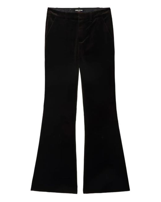 Zadig & Voltaire ベルベット パンツ Black