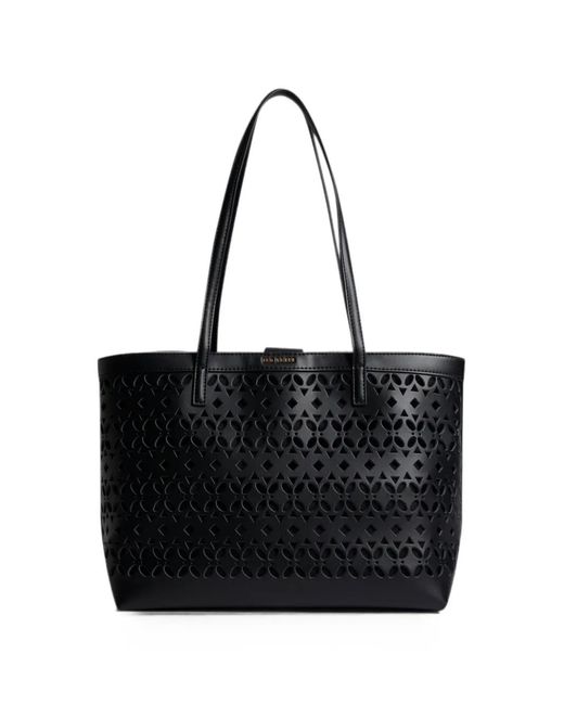 Ted Baker Black Lissyna Cut-Out Leather Shoulder Bag