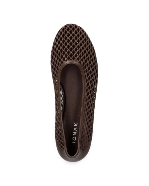 JONAK PARIS White Ugo Cage-Detail Ballet Flats