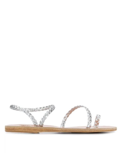Ancient Greek Sandals White Eleftheria Sandals