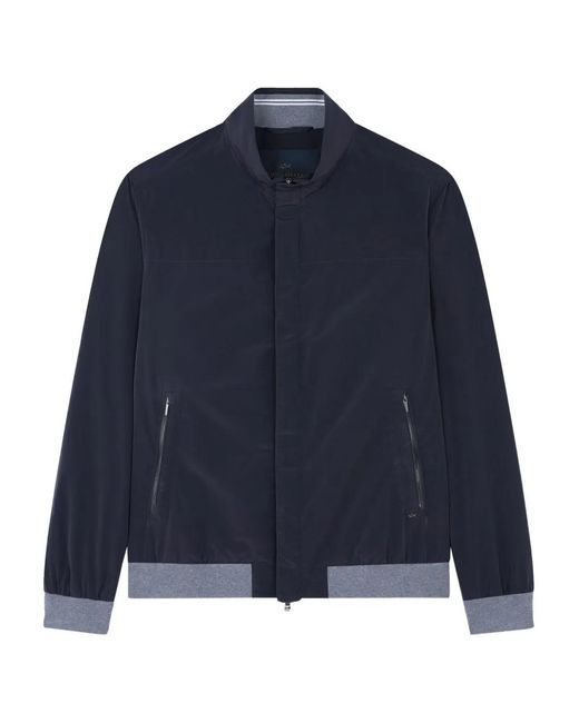Paul & Shark Blue Zip-Fastening Bomber Jacket for men