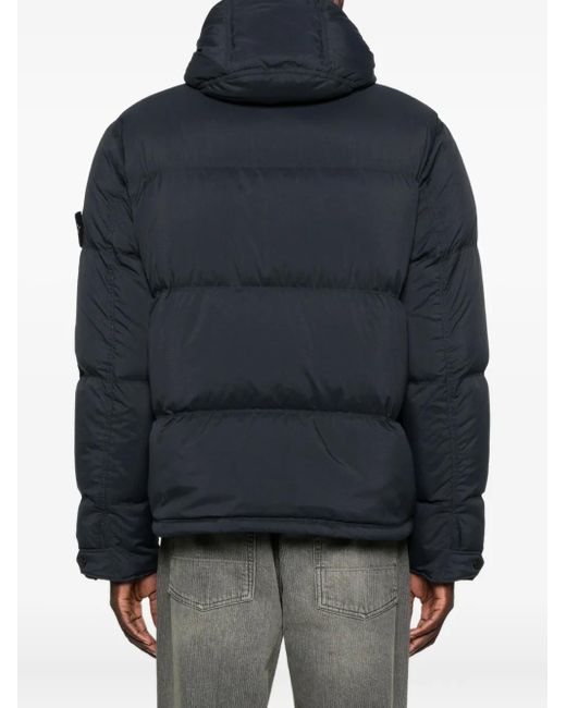 Stone Island Blue Down Jacket for men