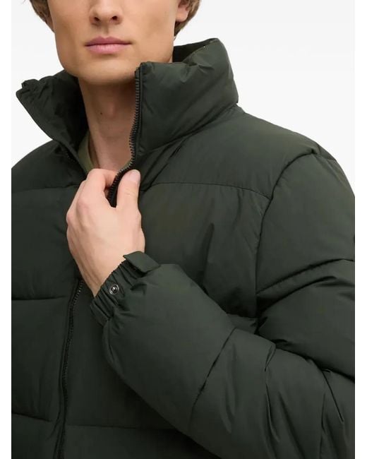 Save The Duck Black Taxus Zip-Fastening Puffer Jacket for men