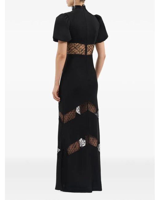 Rebecca Vallance Black Noire Short Sleeve Gown