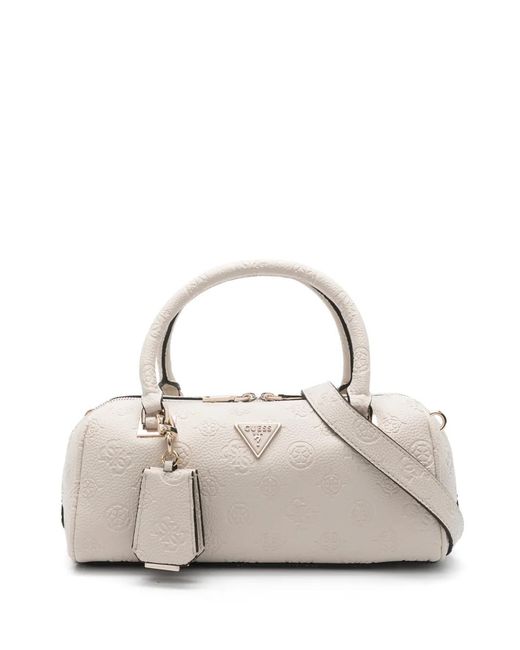 Guess Natural Cresidia Ii Embossed Tote Bag