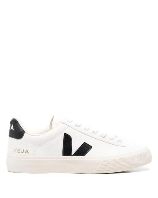 Veja White Campo Lace-Up Sneakers