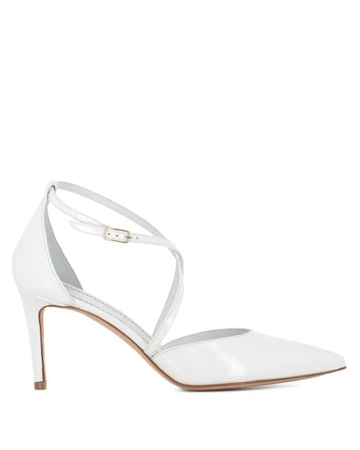 Antonio Barbato Maestri Veneziani White Pointed-Toe Leather Pumps