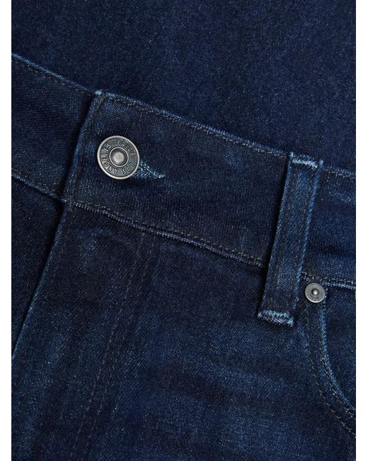 PAIGE Blue Button Jeans