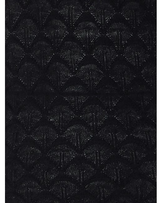 Lanvin Black High-Neck Top