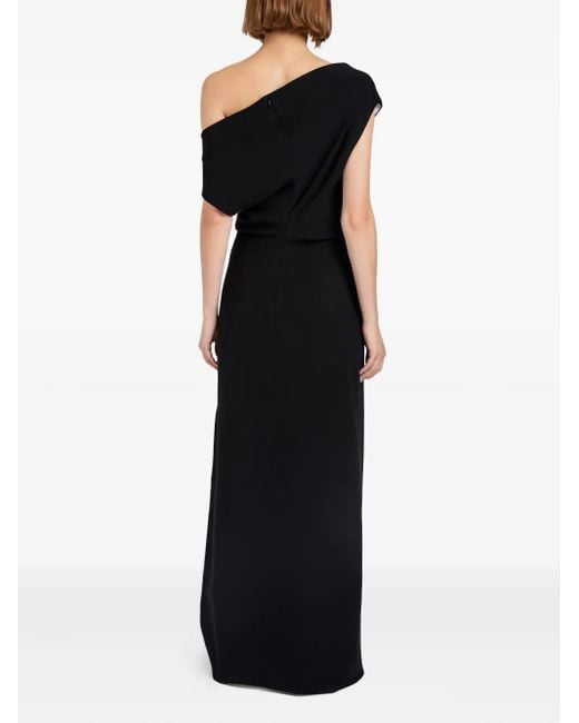 Proenza Schouler Black Rosina One-Shoulder Maxi Dress