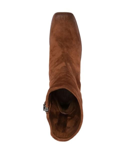 Marsèll Brown Cassello Suede Ankle Boots for men