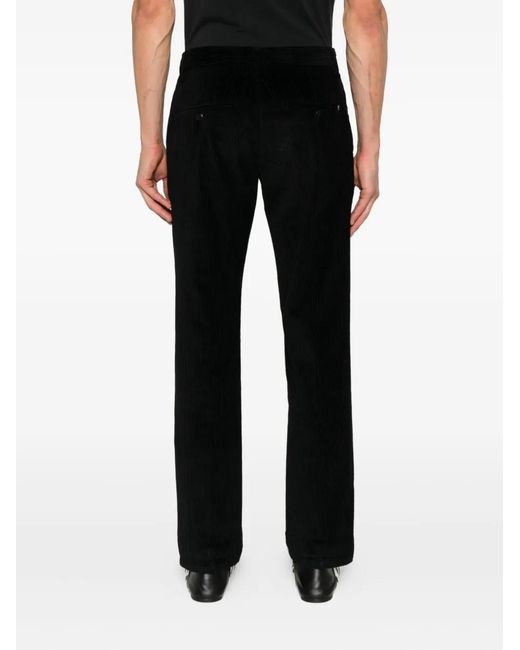 Dondup Black Corduroy Trousers for men