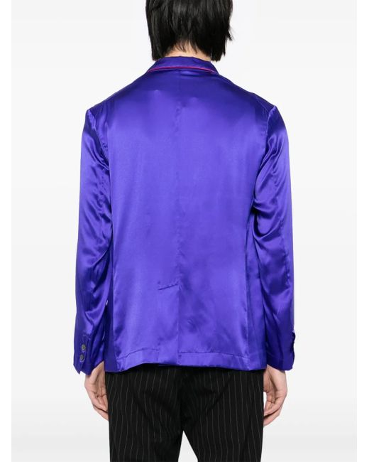 メンズ Pierre Louis Mascia Adana シルクジャケット Purple