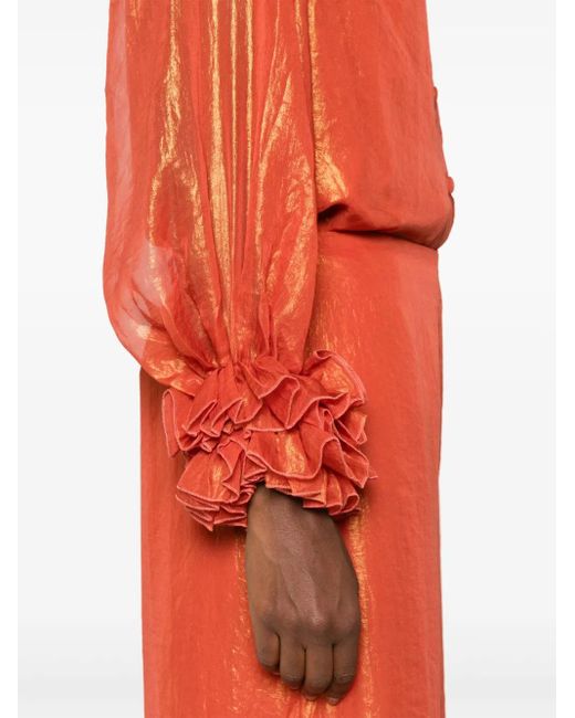 Baruni Red Blouse Et Pantalon Ashtar