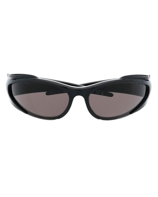 Balenciaga Brown Reverse Xpander Rectangle-frame Sunglasses