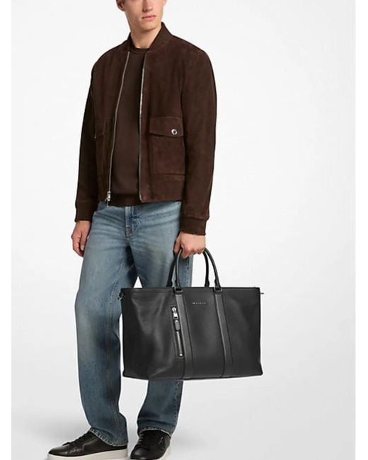 Michael Kors Black Sac Cabas Hudson Pebbled for men