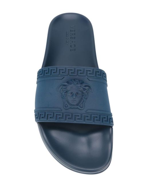 Versace - Palazzo Medusa Pool Slides - Men - Pvc/rubber - 40 in Blue for Men - Save 8% - Lyst