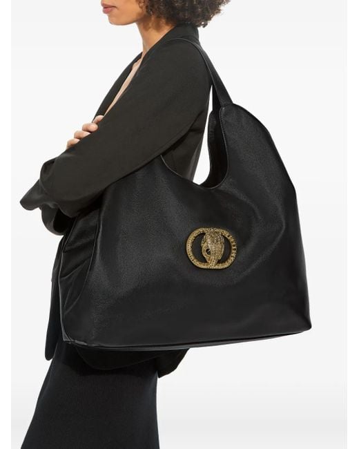 Kurt Geiger Black Large Chelsea Eagle-Embellishment Tote Bag