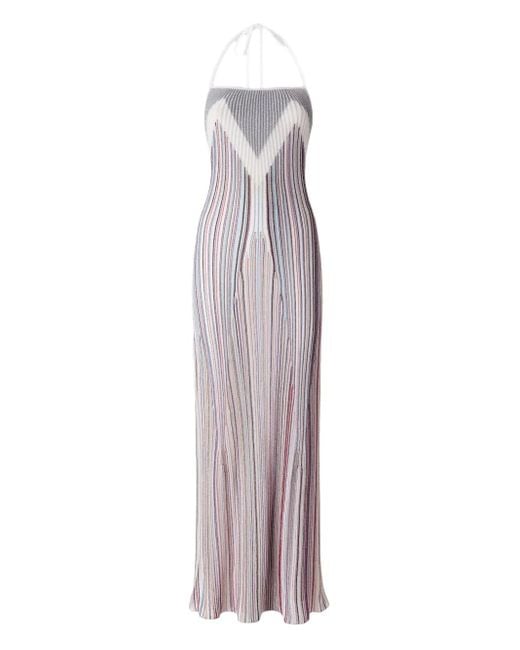 Missoni Purple Pleated Dress