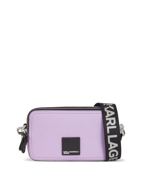 Karl Lagerfeld Purple Klj Camera Bag