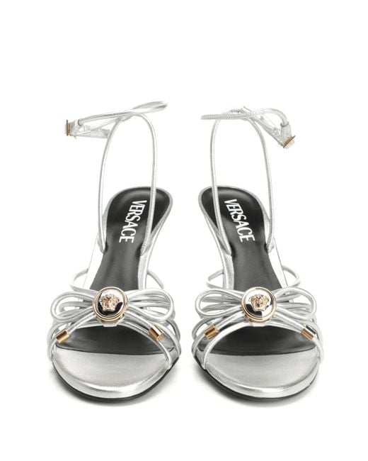 Versace White Leather Sandal