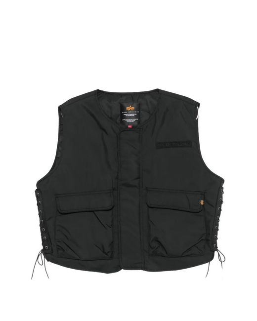 Alpha Industries Black Gilet -1952A Heritage for men
