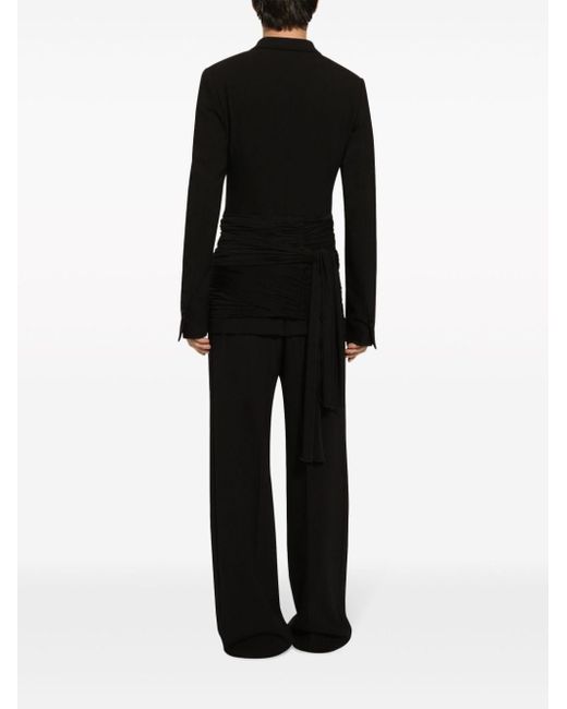 Dolce & Gabbana Black Straight-leg Tailored Trousers for men