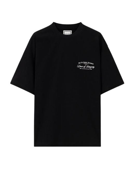 Wooyoungmi Black Chandelier-Print T-Shirt for men